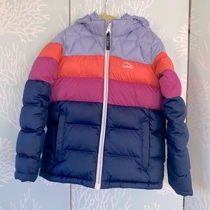 LL BEAN colorblock winter jacket